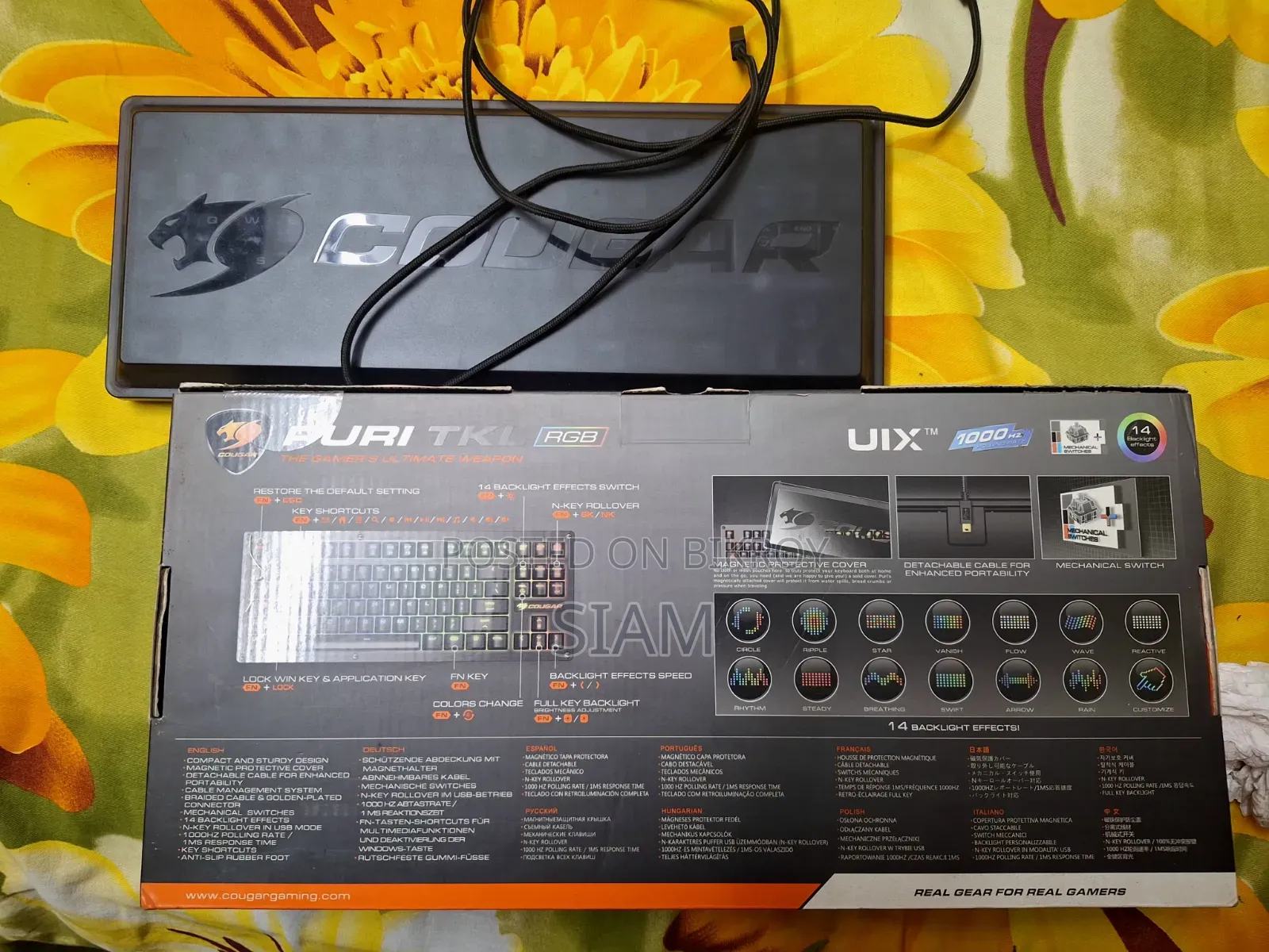 Cougar Puri TKL RGB Mechanical Gaming Keyboard (Red Switch)