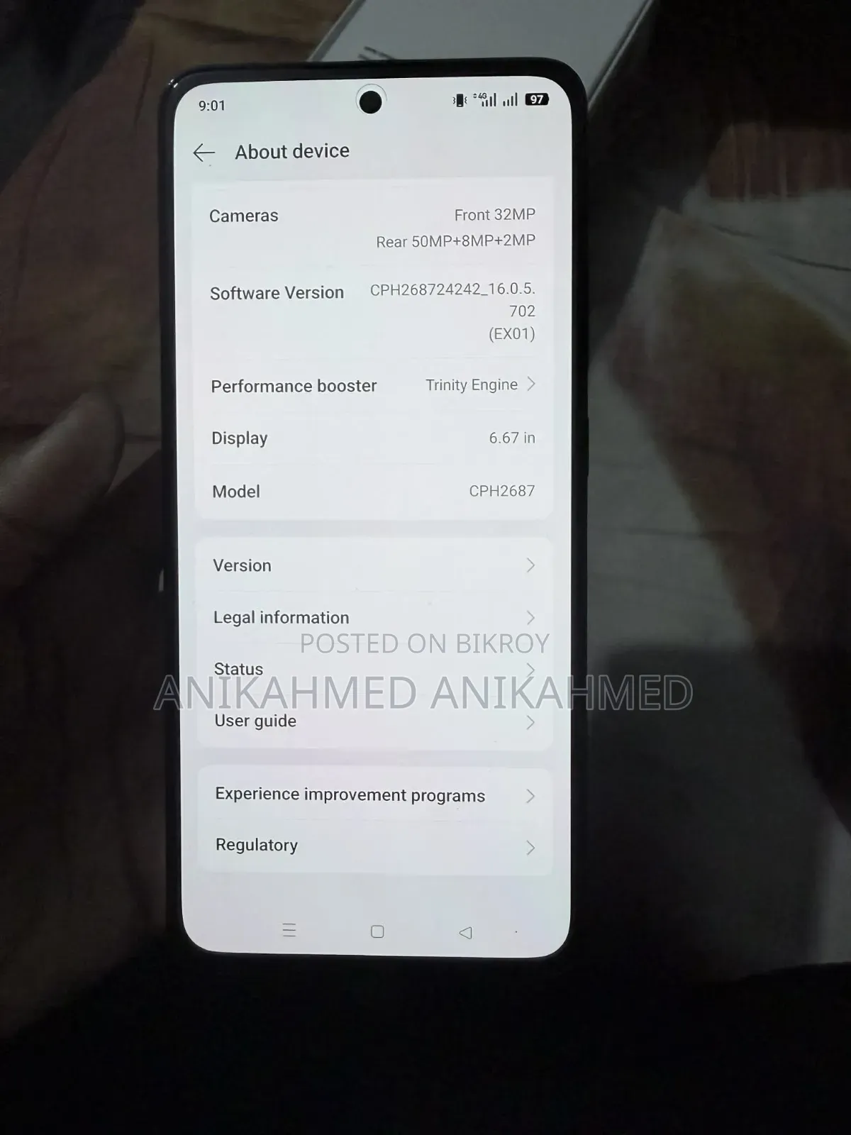Oppo Reno12 F 256 GB Black