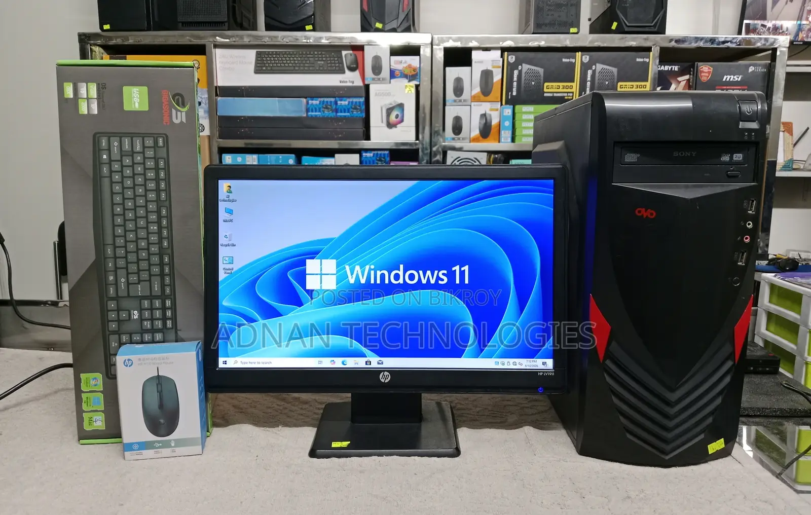 Desktop Computer 4GB Intel Core I3 SSD 500GB