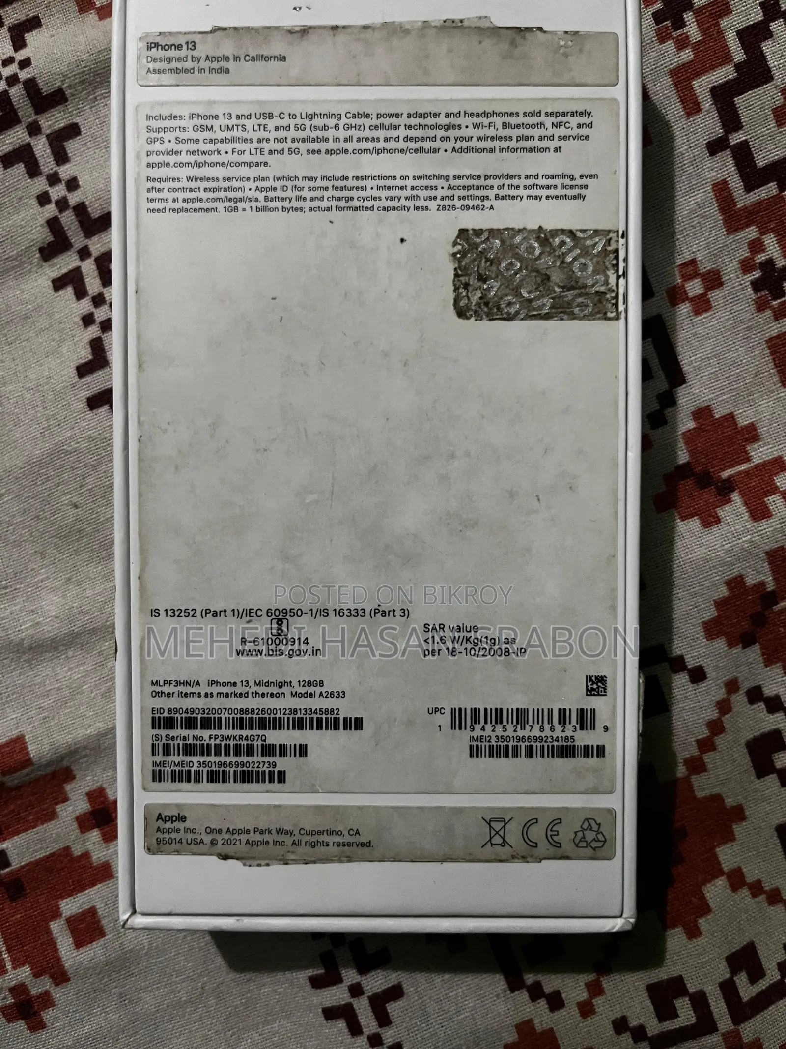 Apple iPhone 13 128 GB Black