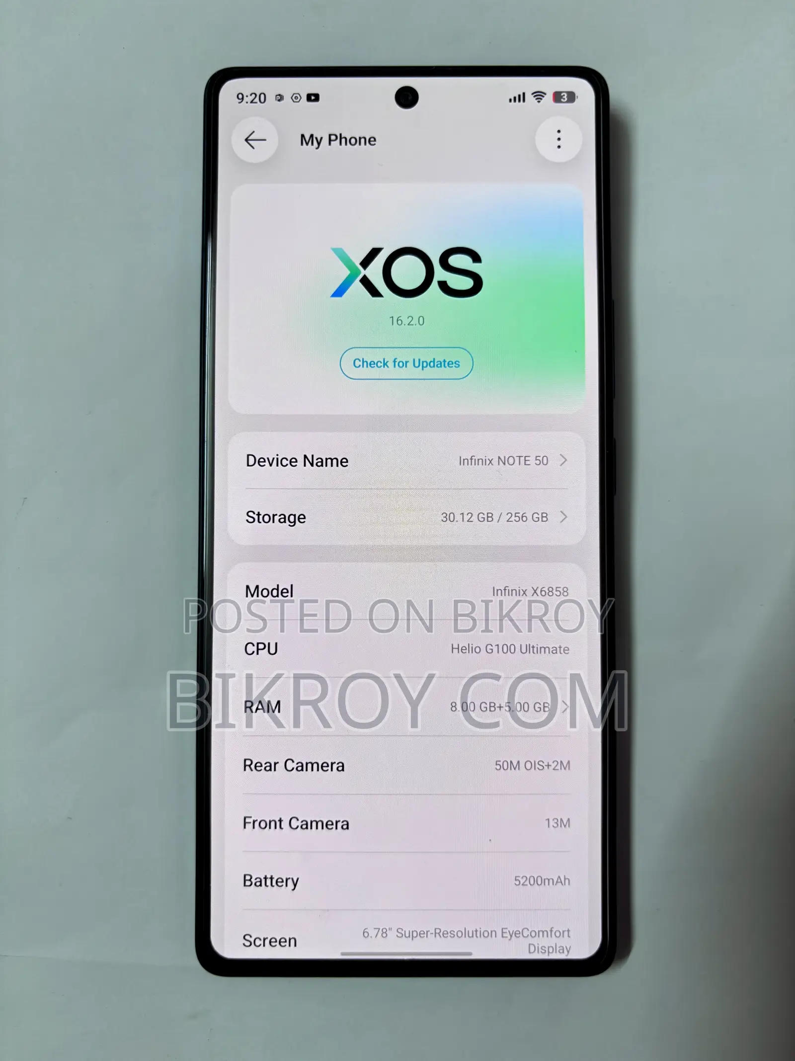 New Infinix Note 50 Pro 256 GB Black