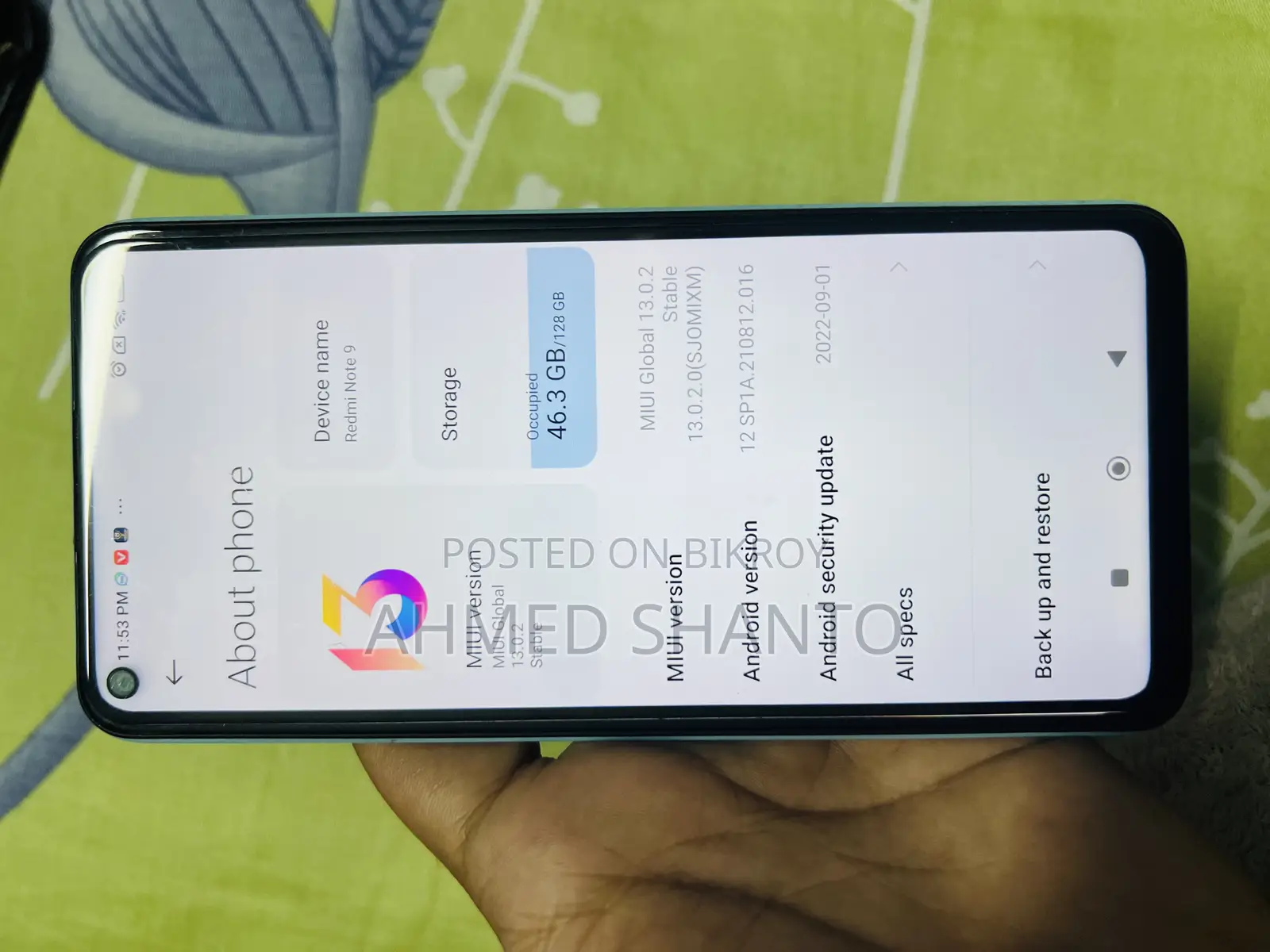 Xiaomi Redmi Note 9 128 GB White