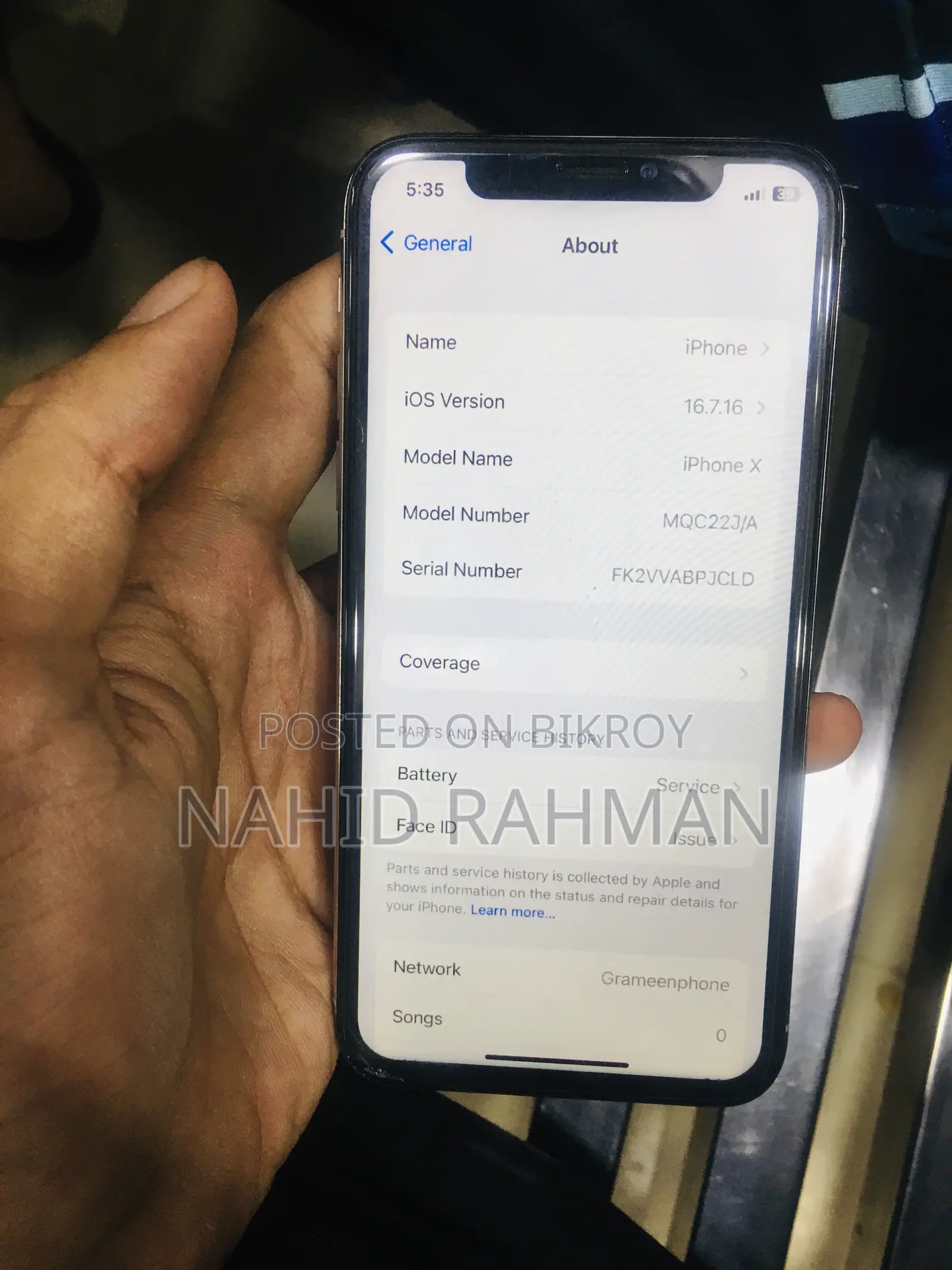 Apple iPhone X 256 GB White