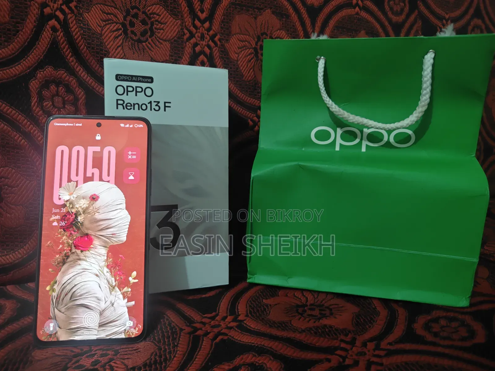 New Oppo Reno 256 GB Black