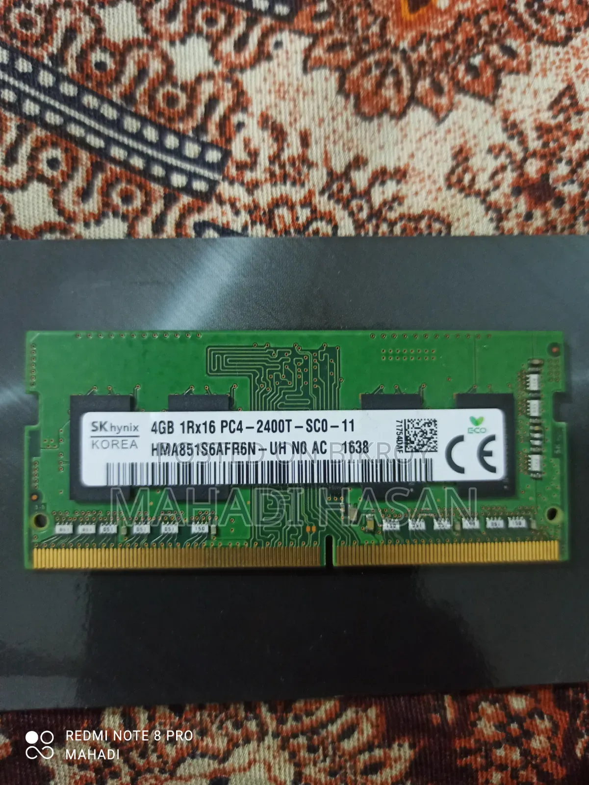 SK Hynix 4GB DDR4 Laptop RAM