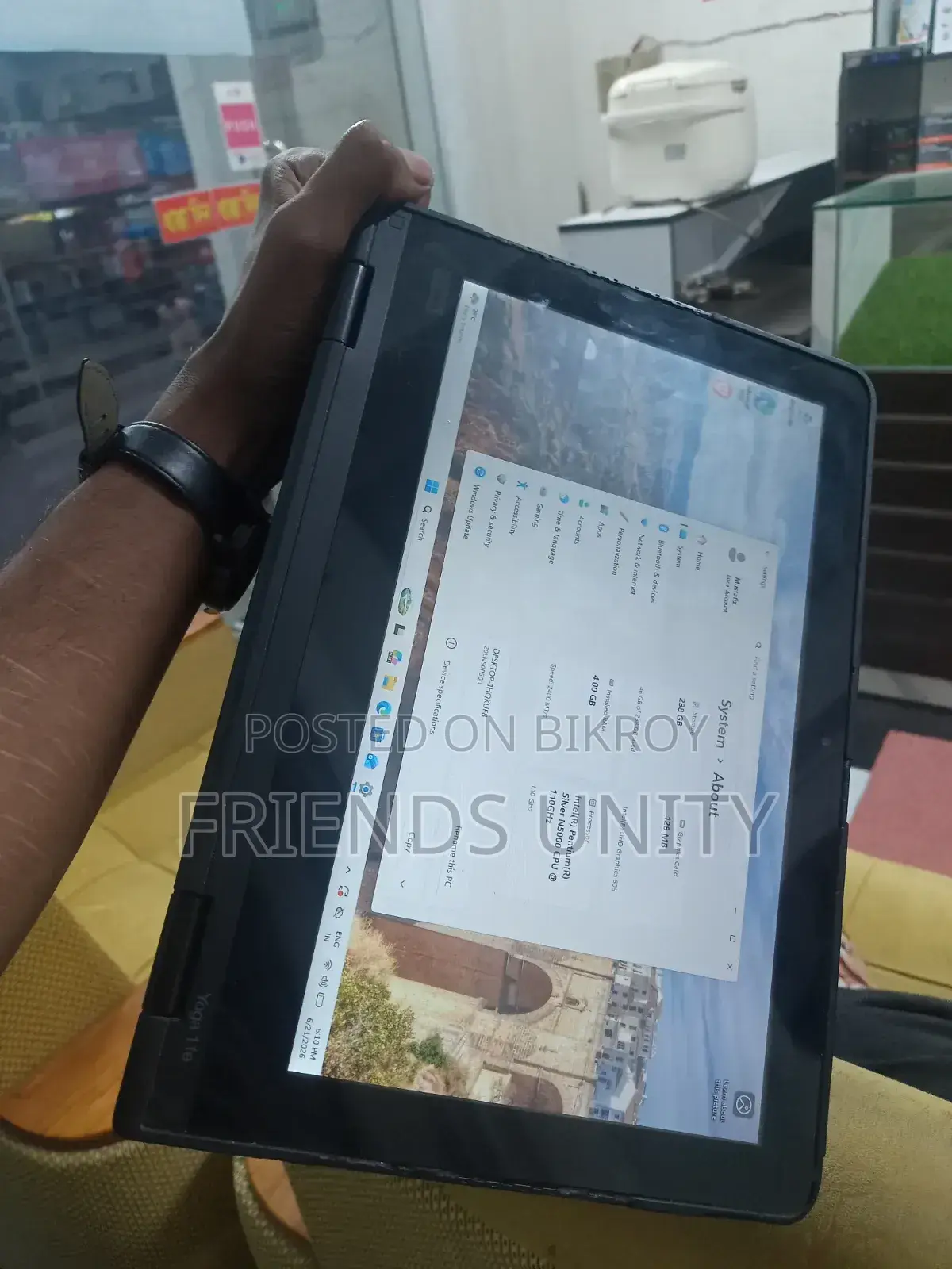 Laptop 4GB Intel Core I5 SSHD (Hybrid) 128GB