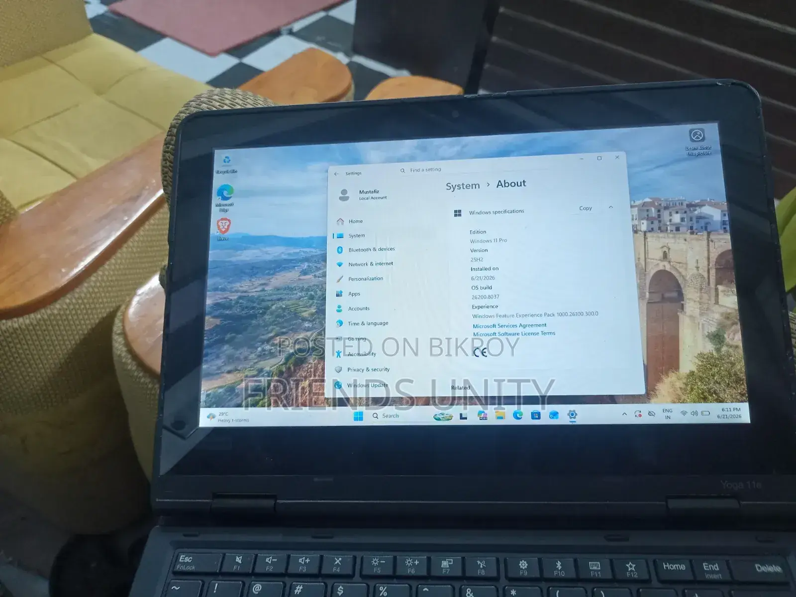 Laptop 4GB Intel Core I5 SSHD (Hybrid) 128GB