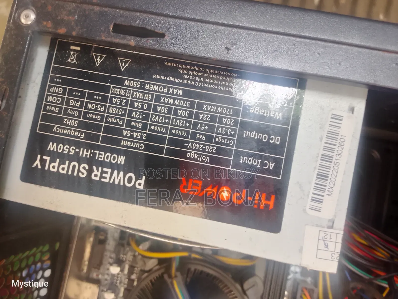Desktop Computer 8GB Intel Core I5 SSD 250GB