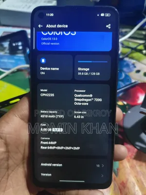 Oppo Reno6 ১২৮ জিবি নীল