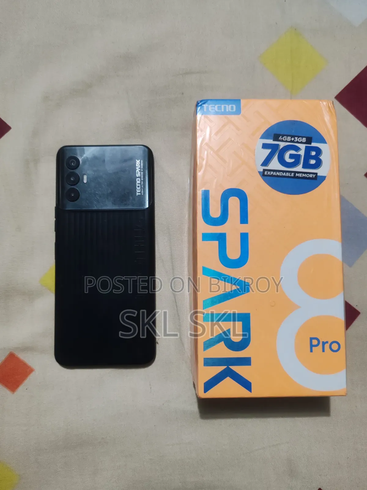 Tecno Spark 8 Pro ৬৪ জিবি কালো