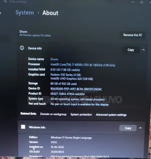 Laptop HP 15 8GB Intel Core I7 HDD 1TB