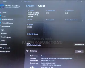 Laptop HP 15 8GB Intel Core I7 HDD 1TB