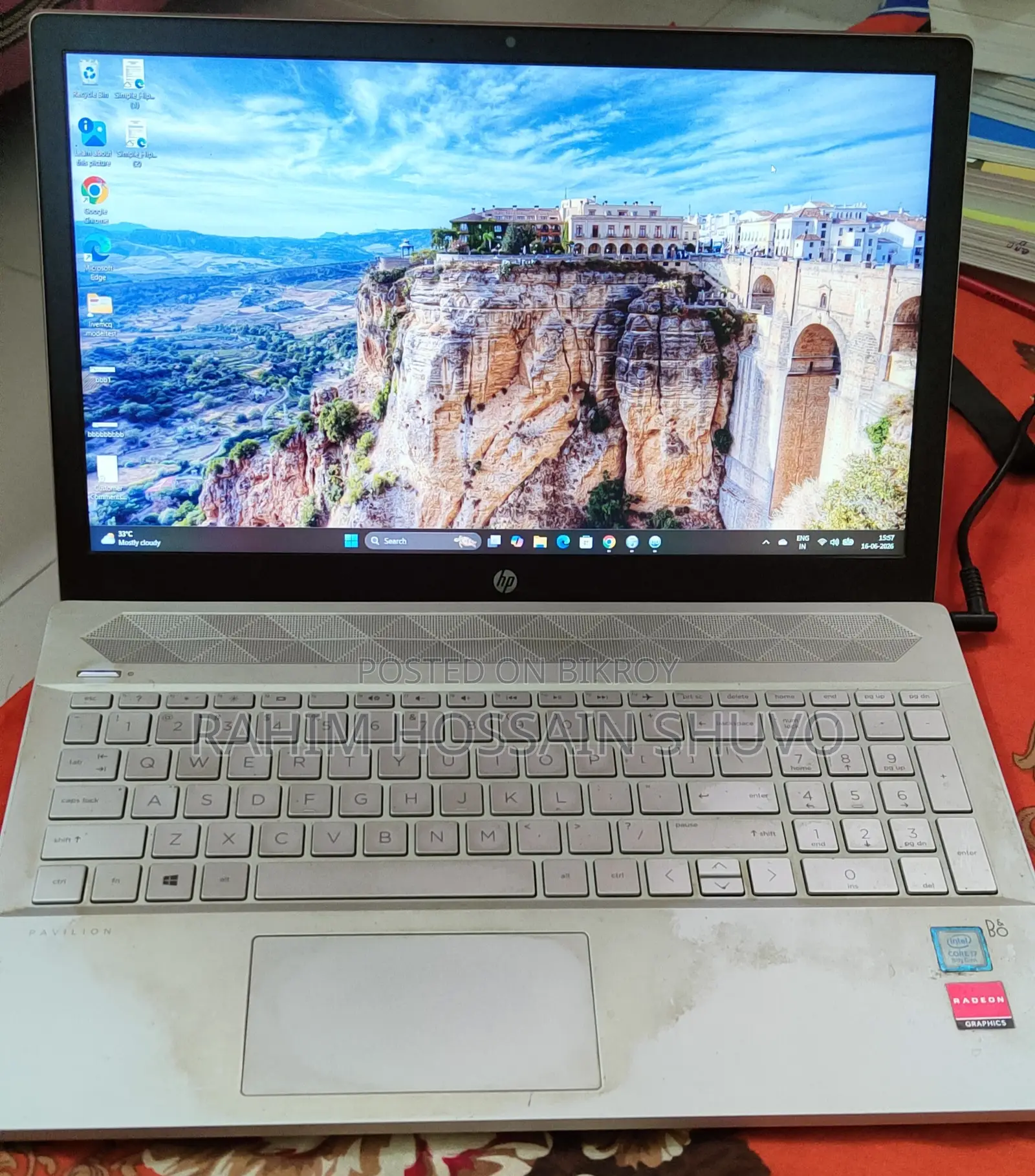 Laptop HP 15 8GB Intel Core I7 HDD 1TB