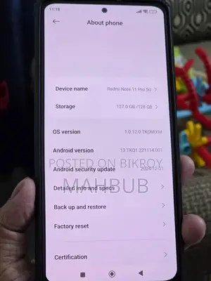 Xiaomi Redmi Note ১১ প্রো ১২৮ জিবি লাল