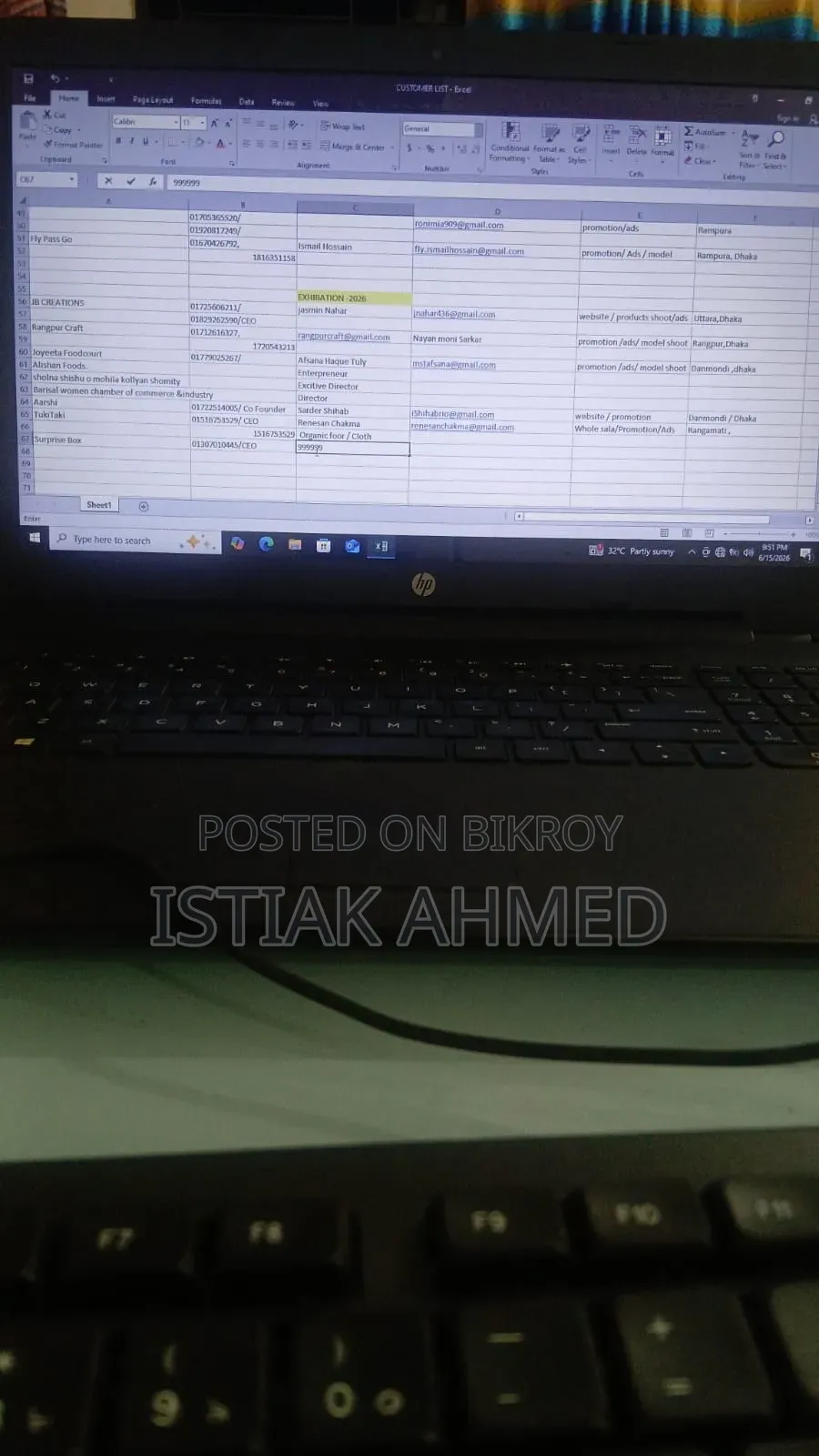 Laptop HP 8GB Intel Core I3 SSD 128GB