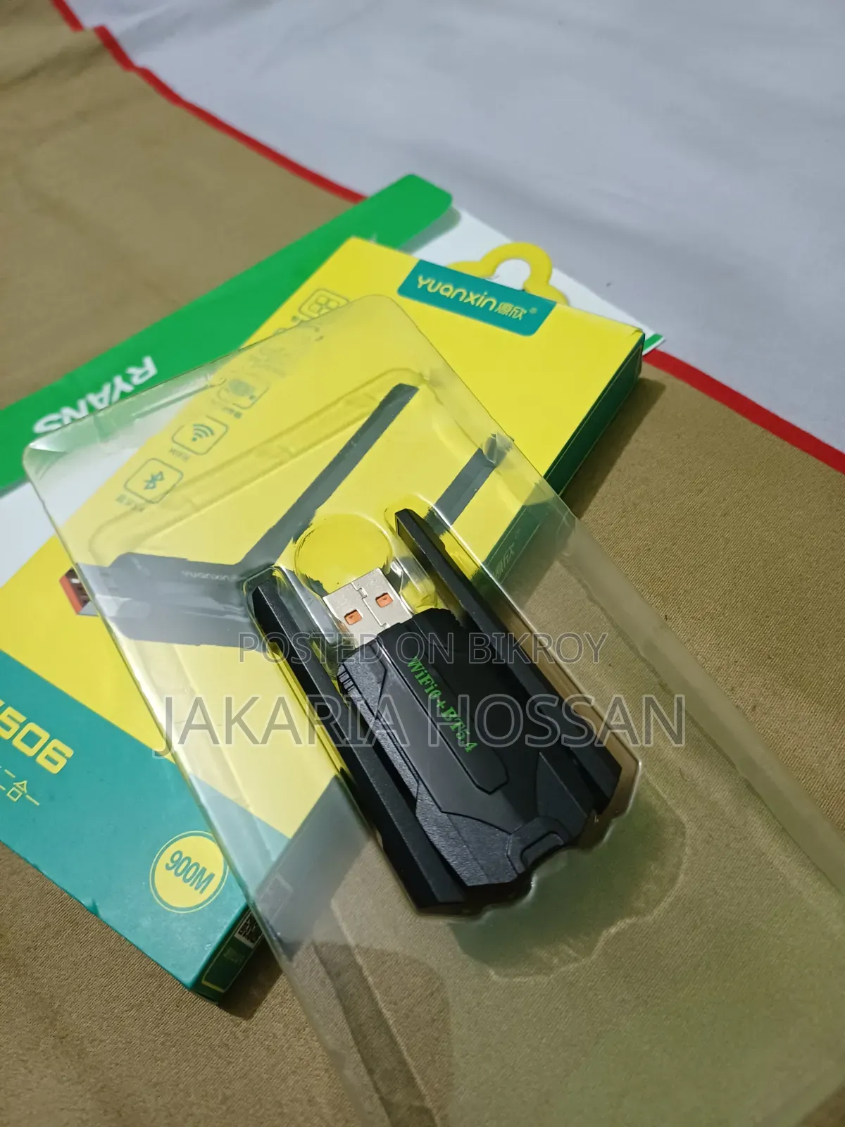 Yuanxin X-5506 AX900 Mbps Dual Band Wi-Fi 6 Bluetooth USB Adapter