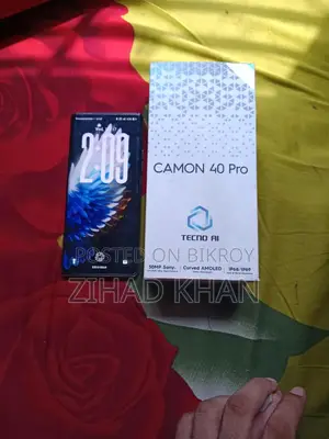 টেকনো ক্যামন ৪০ প্রো ৪জি ২৫৬ জিবি কালো