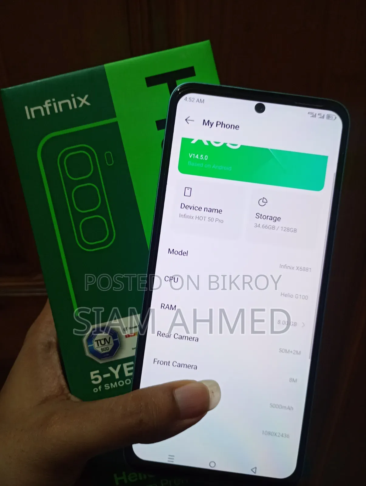 Infinix Hot 50 Pro 256 GB Blue