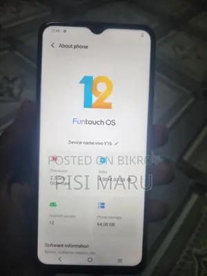 Vivo Y16 64 GB Gold