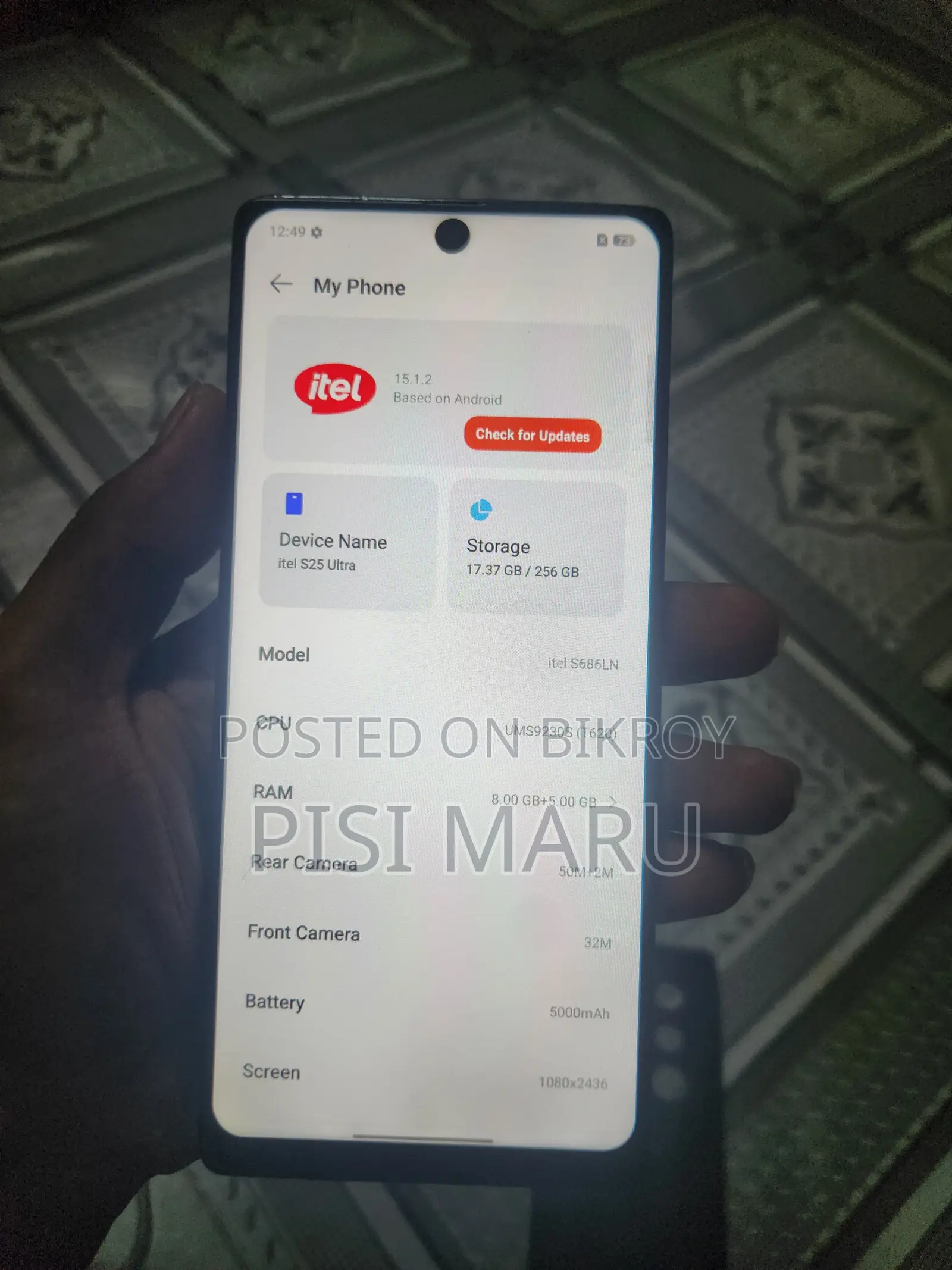 Itel S25 Ultra 256 GB Silver