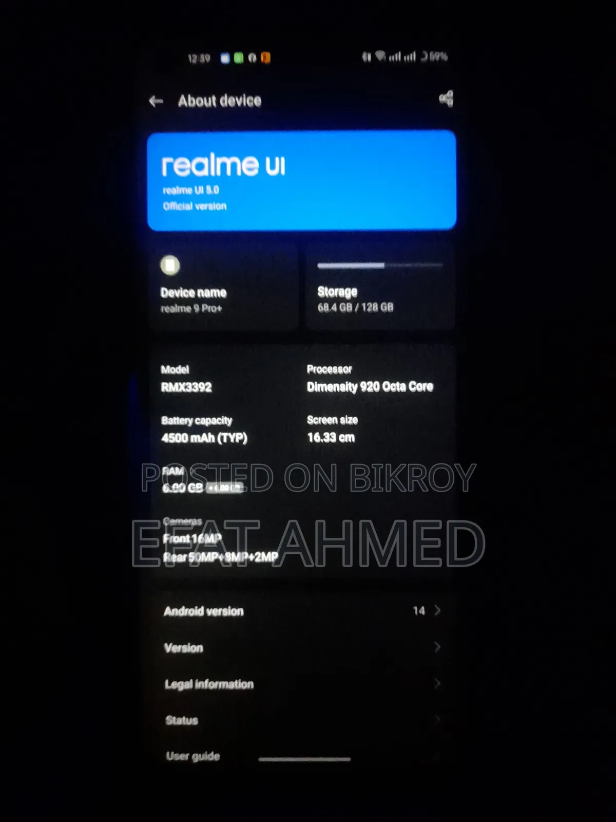 Realme 9 Pro+ 128 GB Blue