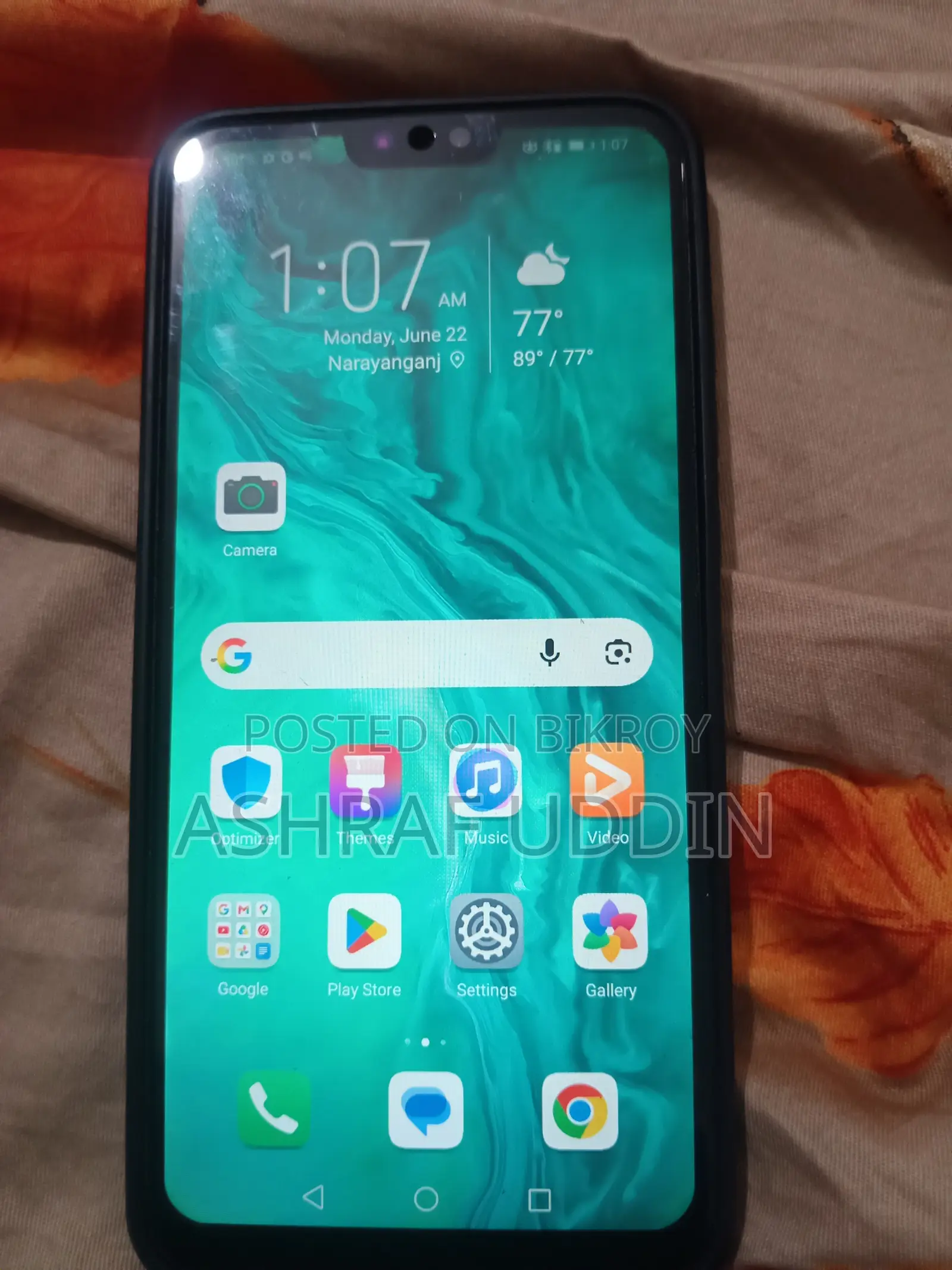 অনার ৯এক্স লাইট ১২৮ জিবি ব্ল্যাক