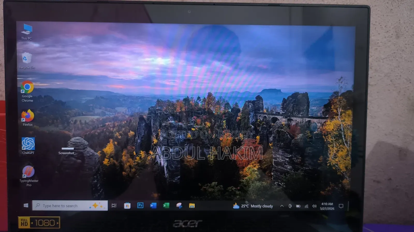 Laptop Acer 4GB Intel Core i3 SSD 256GB