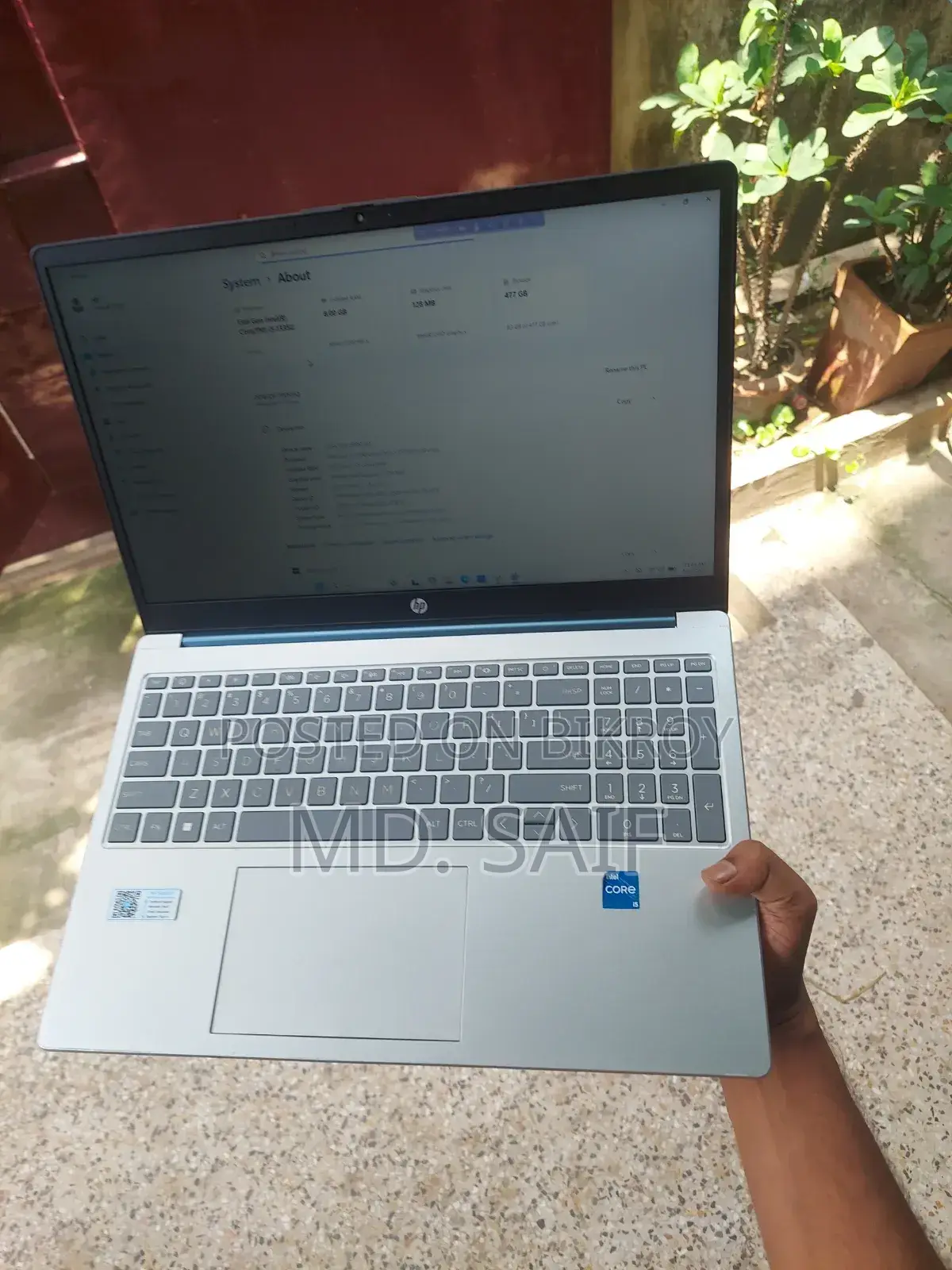 Laptop HP 250 G10 8GB Intel Core I5 SSD 500GB