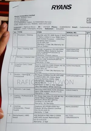 Desktop Computer 16GB AMD Ryzen 5 SSD 1TB