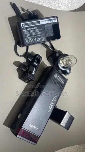Godox AD200 Pro + Accessories + Color Gels