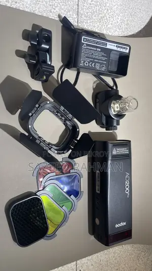 Godox AD200 Pro + Accessories + Color Gels