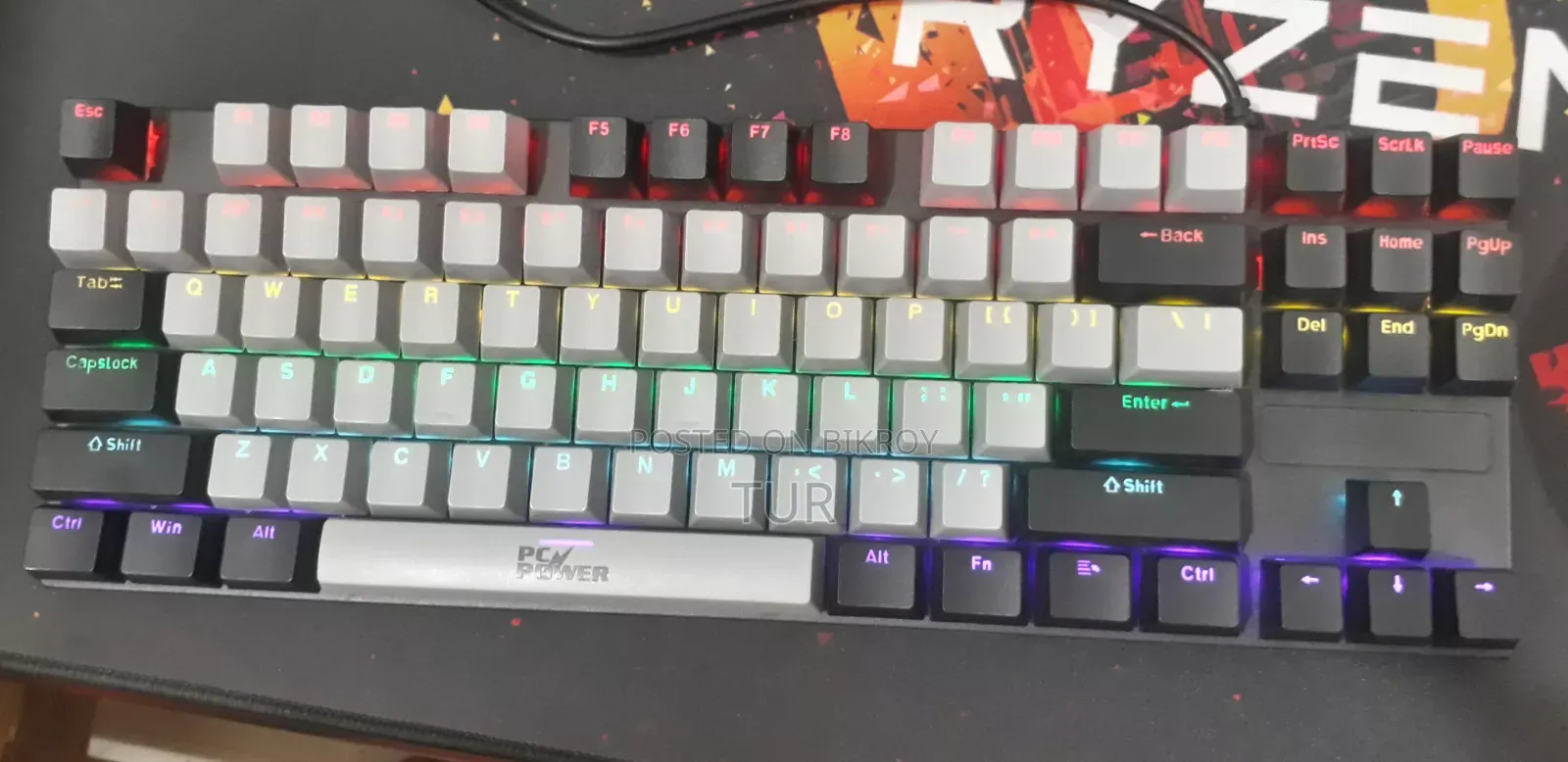 Pc Power K87 Rgb Wired Hot Swap Mechanical Gaming Keyboard