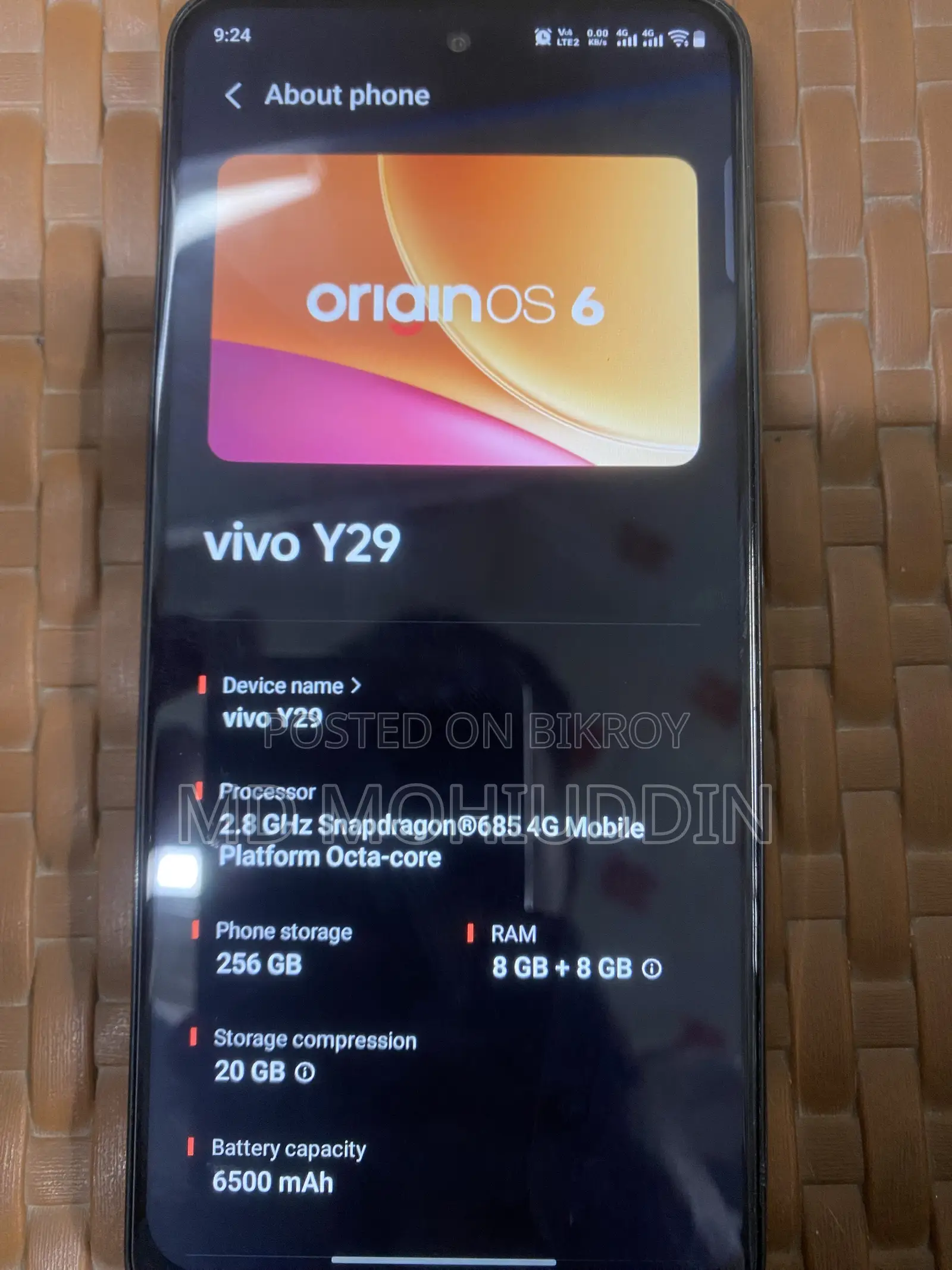 Vivo Y29 256 GB White