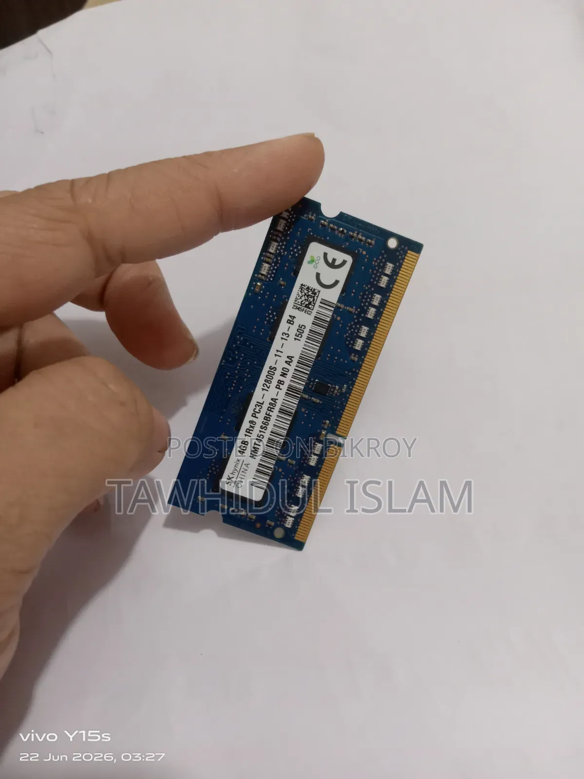 Sk Hynix Laptop Ram 4gb Ddr3l