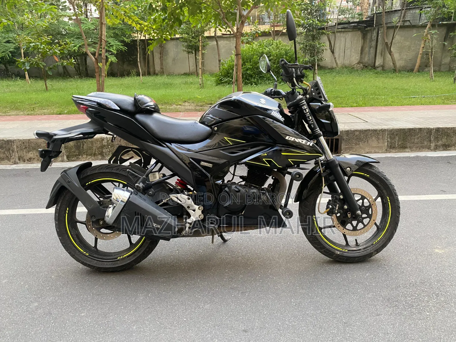 New Suzuki Gixxer Monotone 2025 Black