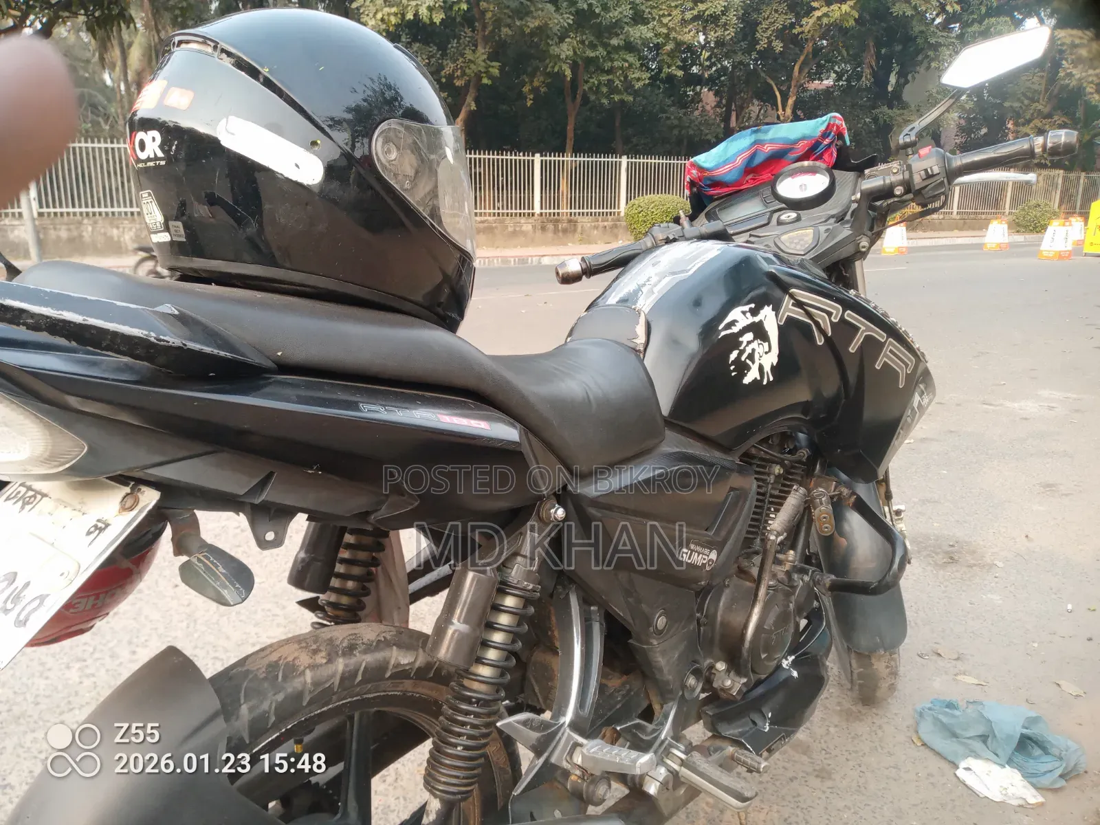TVS Apache RTR 160 2V ২০১৭ কালো
