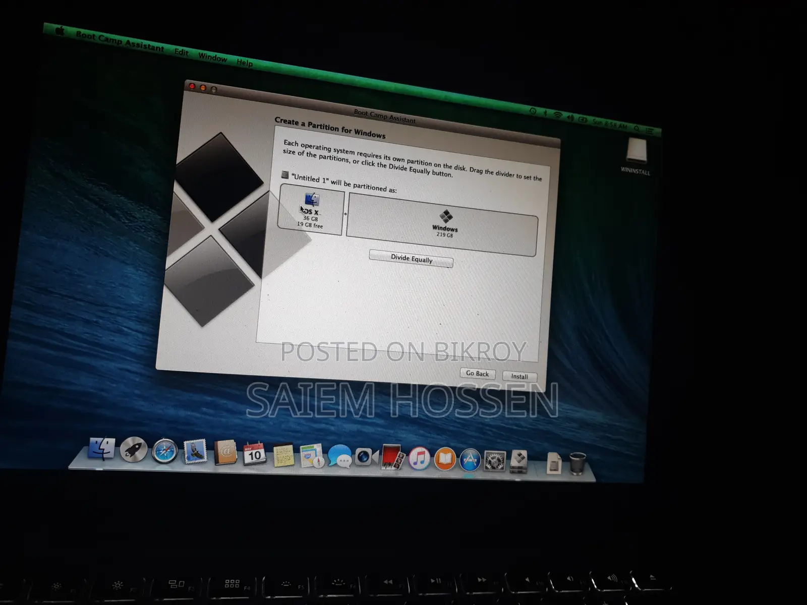 Laptop Apple MacBook 2012 8GB Intel Core I5 SSD 256GB