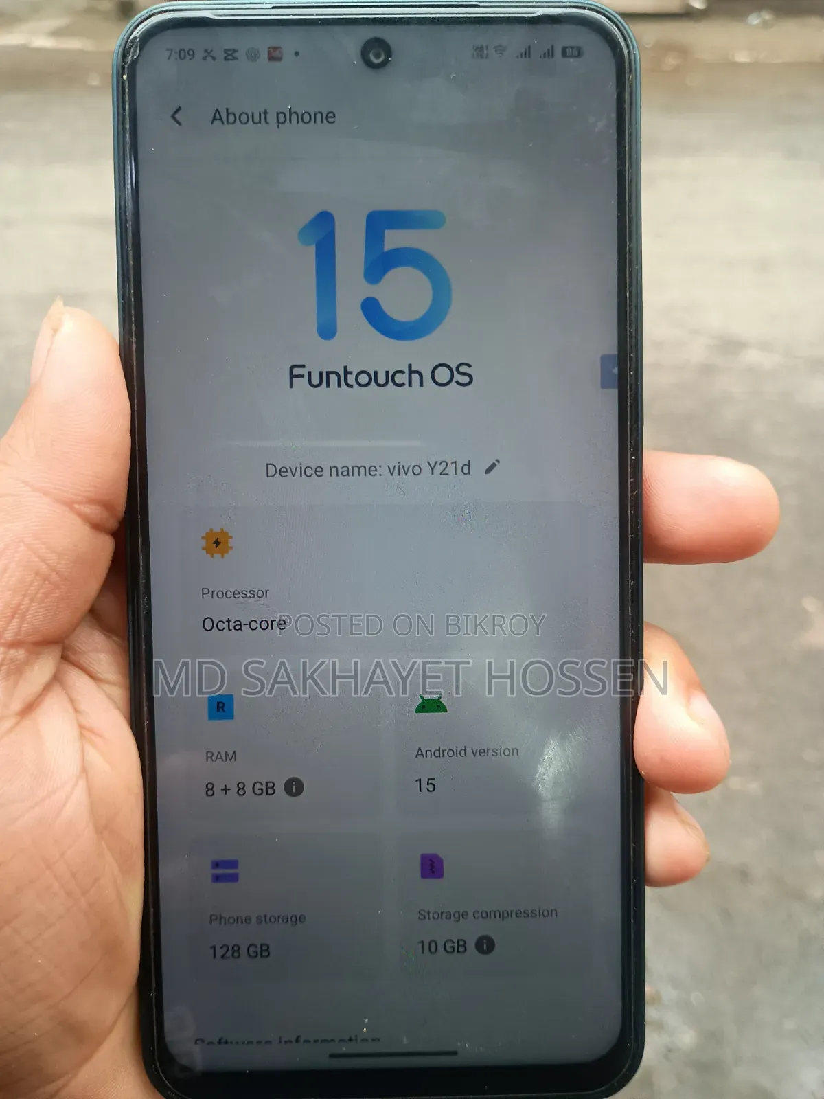 Vivo Y21d 128 GB Blue