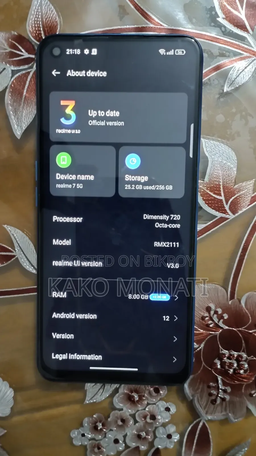 Realme 7 5G 128 GB Blue