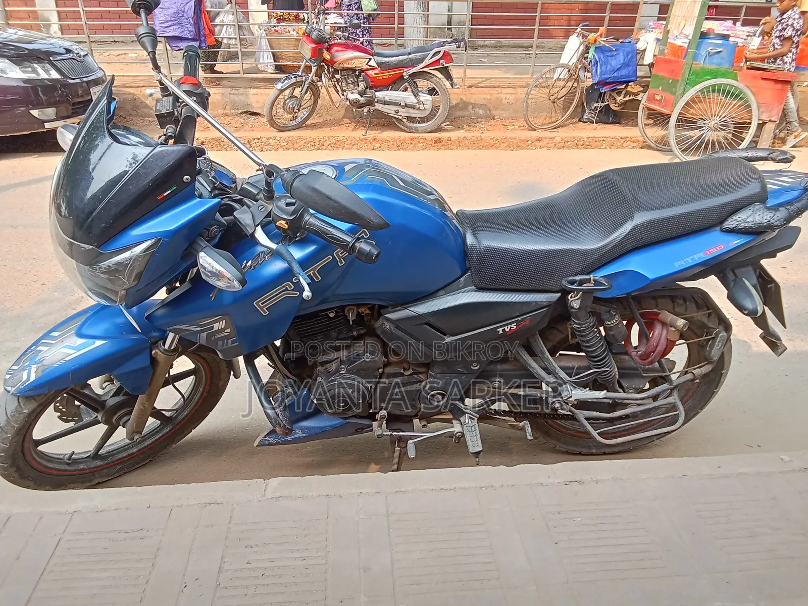 TVS Apache RTR 160 2v Refresh X-connect 2018 Blue
