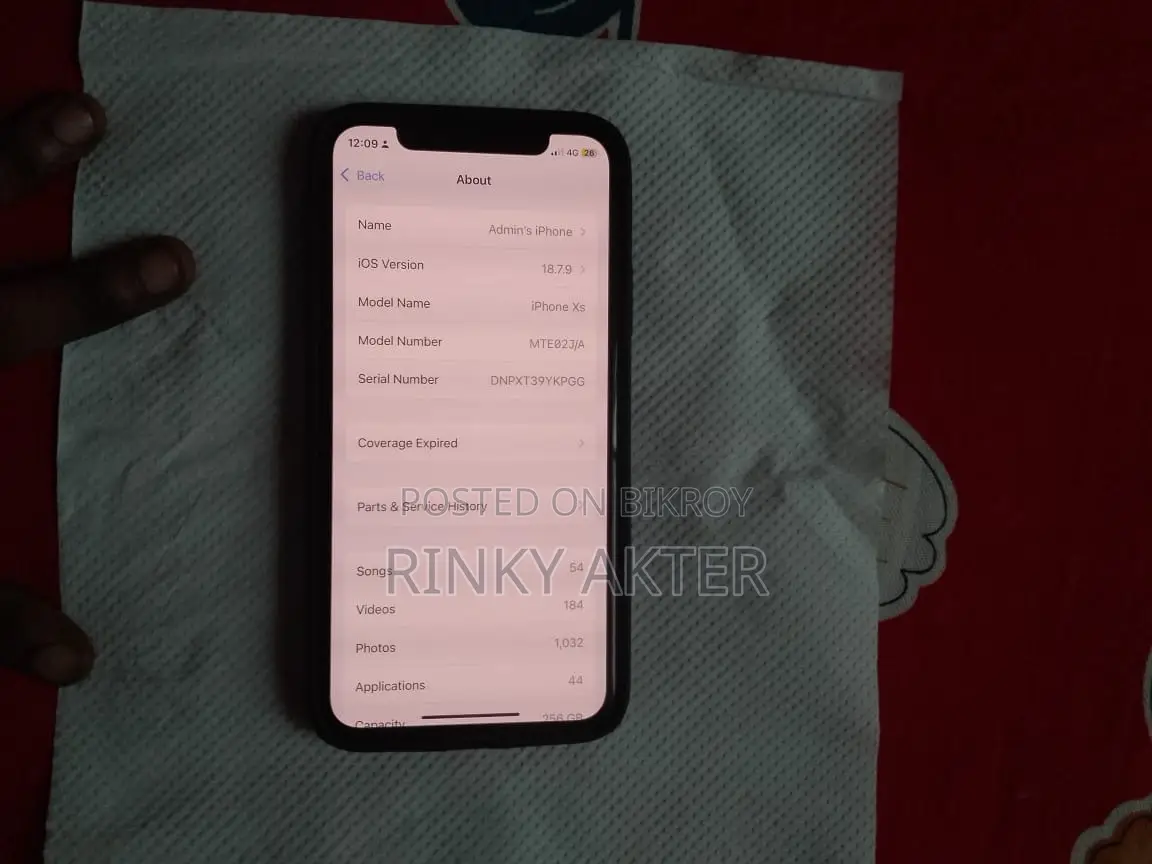 Apple iPhone XS 256 GB Black