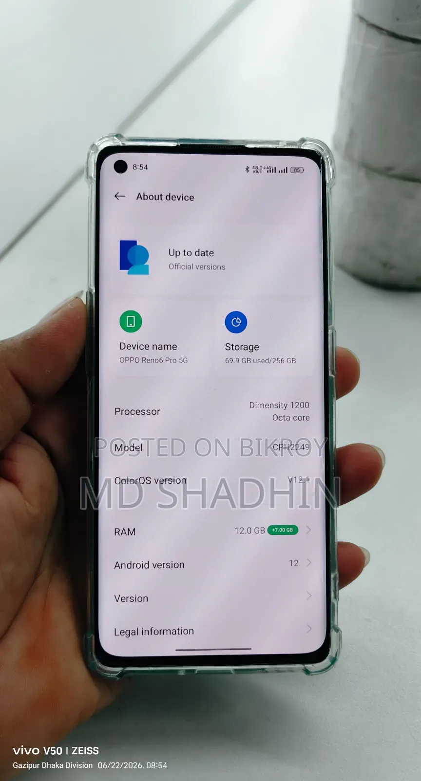 Oppo Reno6 Pro 5G 256 GB Blue