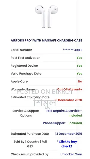 Airpods Pro 1 With Magsafe Charging Case