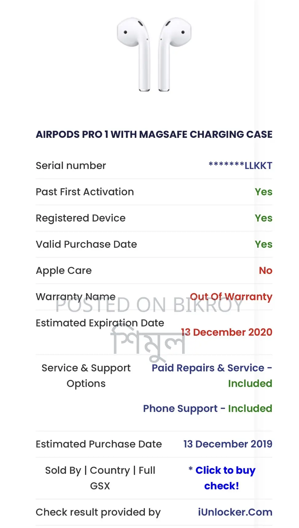 Airpods Pro 1 With Magsafe Charging Case
