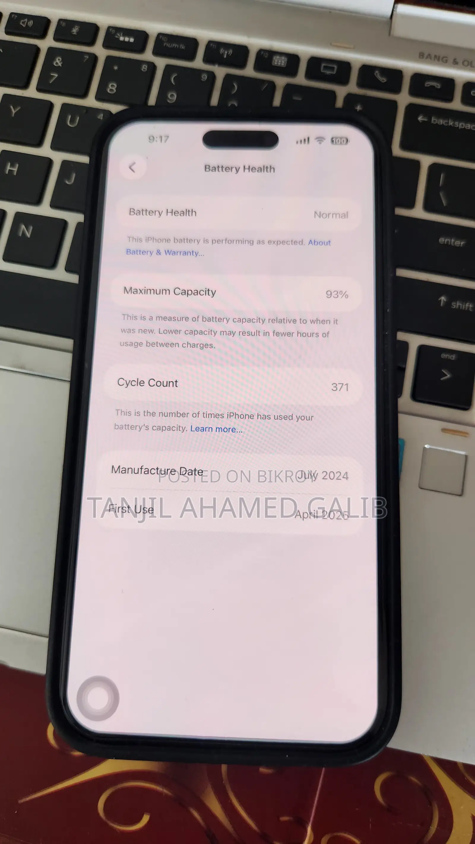 Apple iPhone 15 Plus 128 GB Black