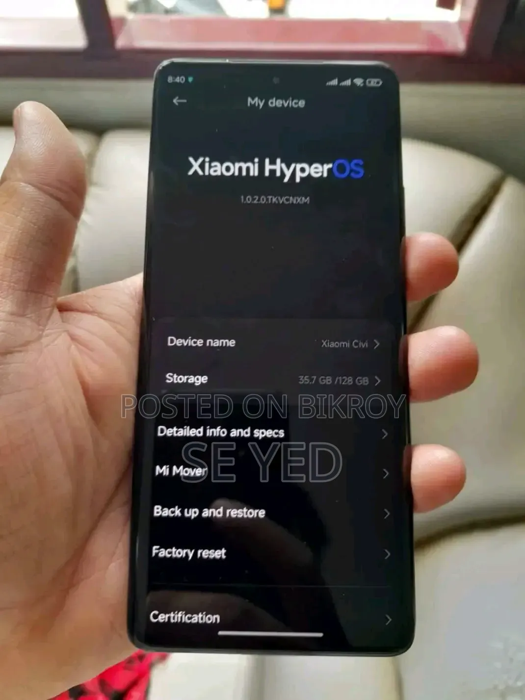 Xiaomi Civi 1S 128 GB Black