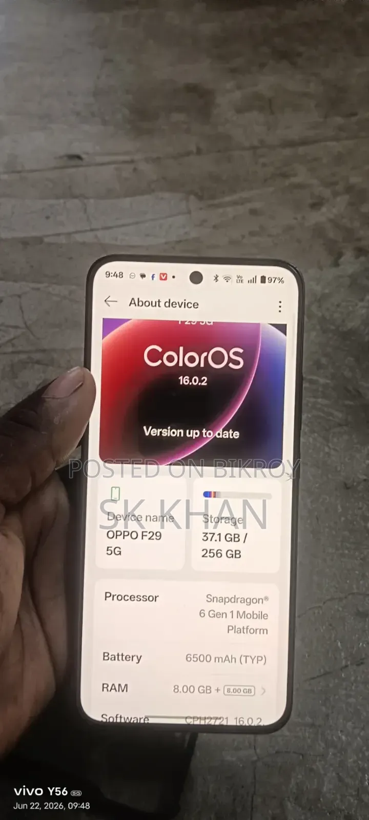 Oppo F29 256 GB Pink