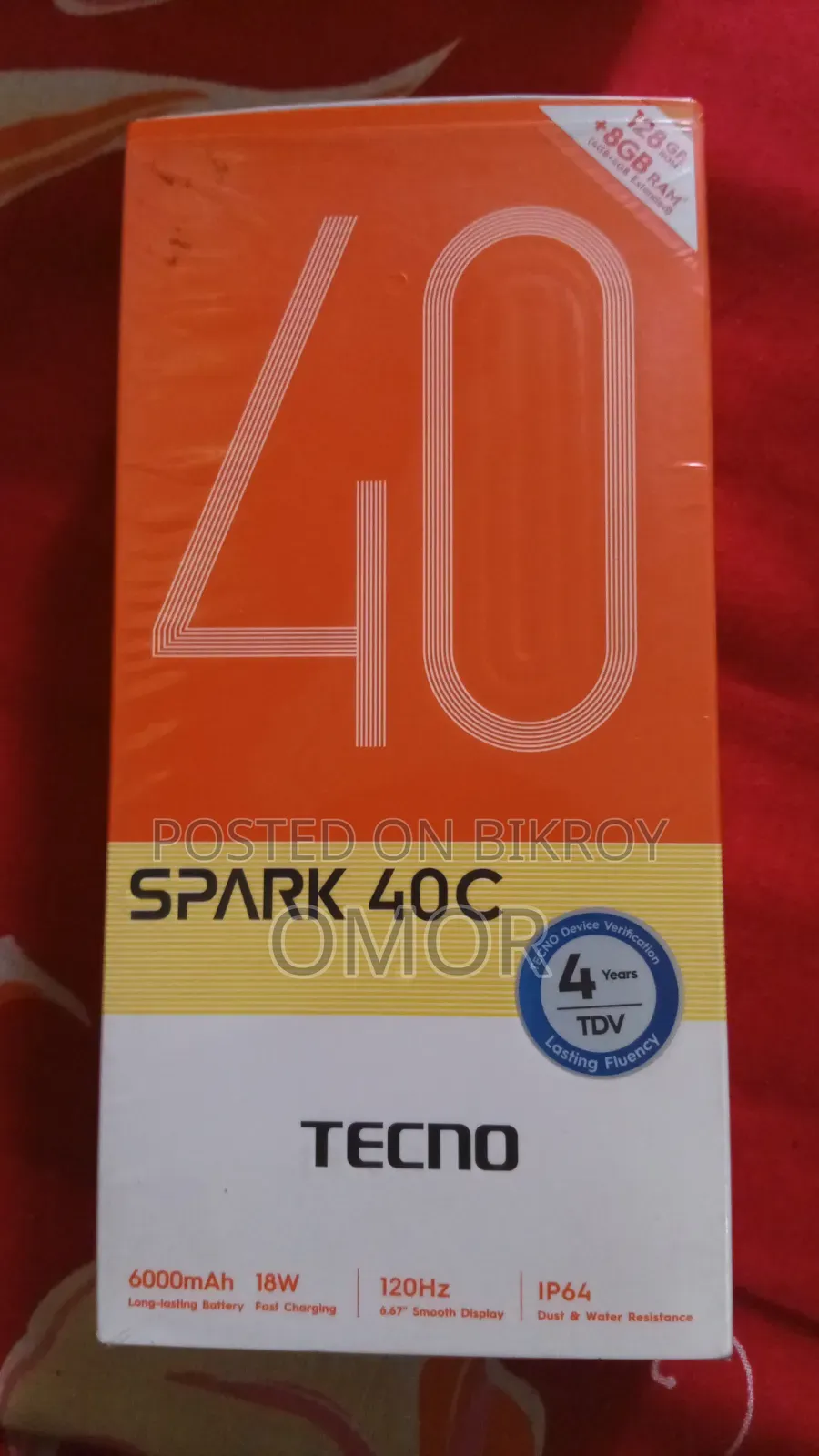 New Tecno Spark 40 Pro 128 GB White