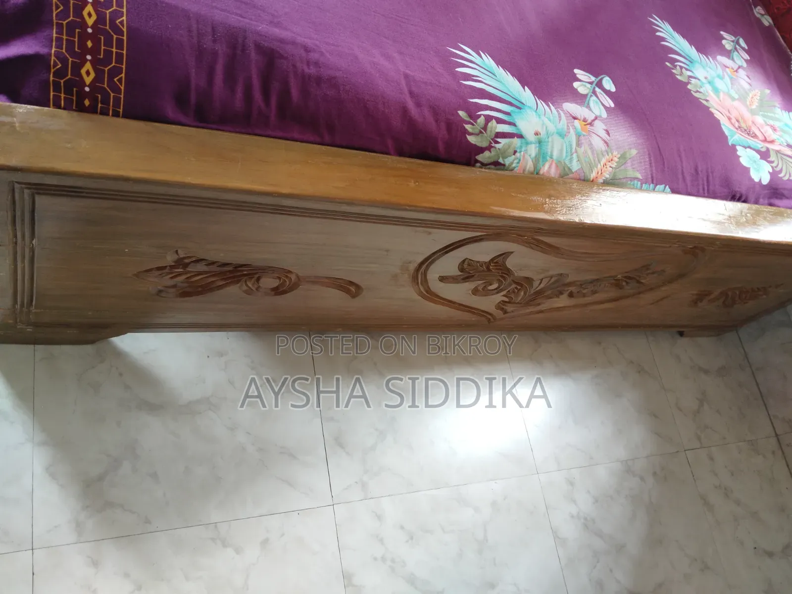 সেগুন কাঠের খাট বিক্রি হবে
