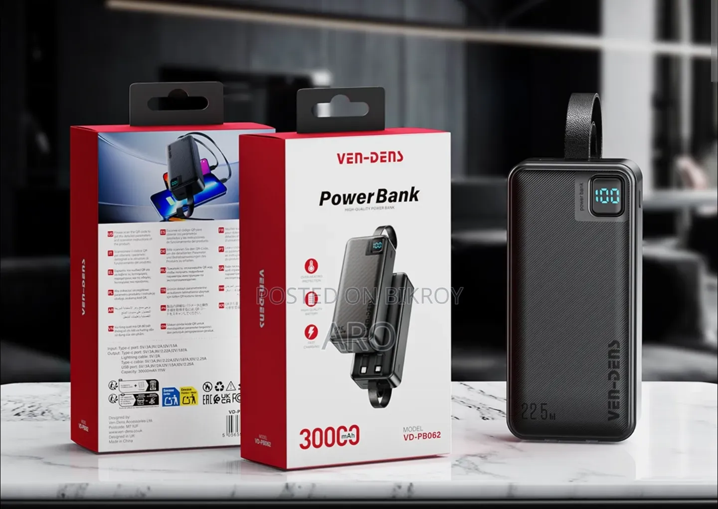 High Quality 30000mAh Power Bank Portable Power Bank